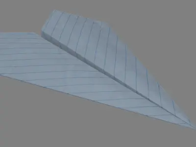 Paper Plane 3D model buy