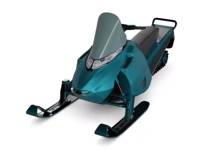 Snowmobile 3D model buy