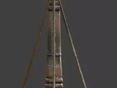 Ancient Egyptian Balance Scale 3D Prop Analysis Low-poly 3D model purchase