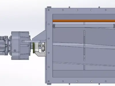 air lock 630X710X rotary feeder 3D model