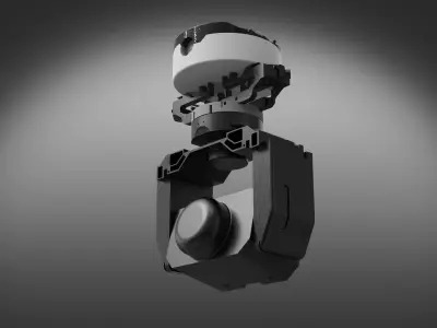 camera dron scifi planet astro 3D model