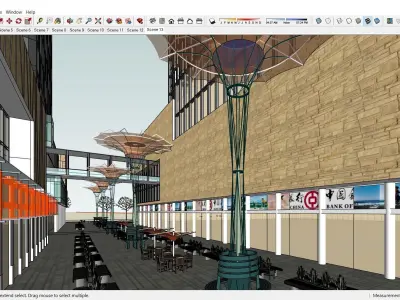 Sketchup Commercial Complex 113 3D model
