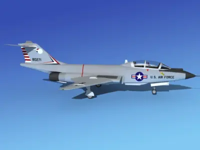 McDonnell F-101B Voodoo  V01 3D model