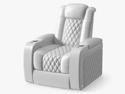  White Home Theater Chair 