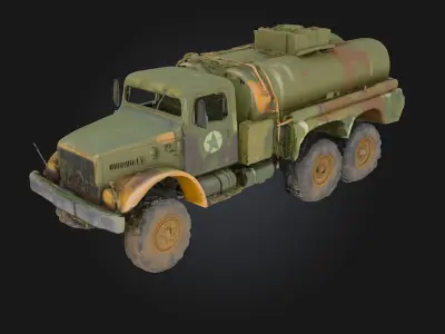 Military Fuel Tanker Model  Tactical Logistics on Wheels 3D model