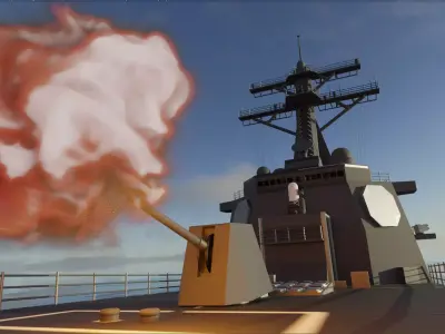 Guided Missile Destroyer 3D model