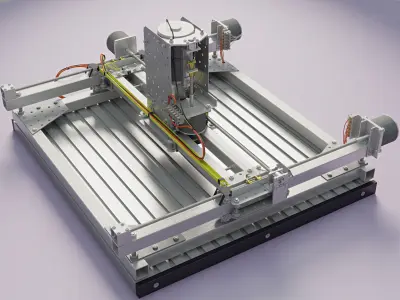 CNC router homebuild 3D model