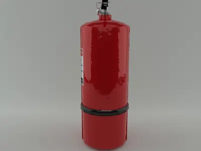 fire extinguisher Low-poly 3D model 2