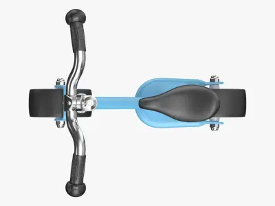 Pedal Balance Bike Walking Bicycle for Kids 3D model