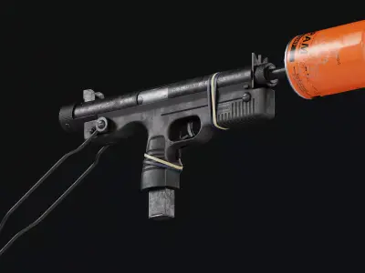 KOMMANDO-LDP RHUZI Low-poly 3D model