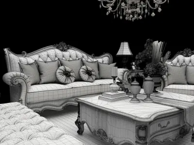 Interior Art - Furniture - Part 1 01 3D model