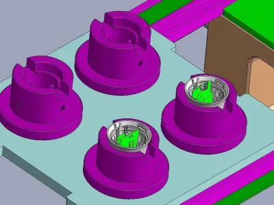 Fully automatic bulb assembly production line 3D model