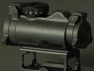 Sig Sauer Romeo MSR Low-poly 3D model