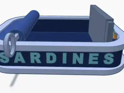 Double-Wide Sardines-Can Plane Seat Free 3D model
