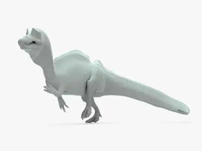 Ichthyovenator Rigged Basemesh  Low-poly 3D model
