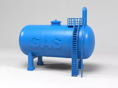 Gas tank 3D print model