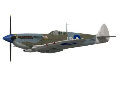 Supermarine spitfire Mk-VIII 3D model