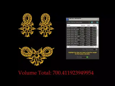 Diamond Tanmoniya Pendant - 0126 3D print model