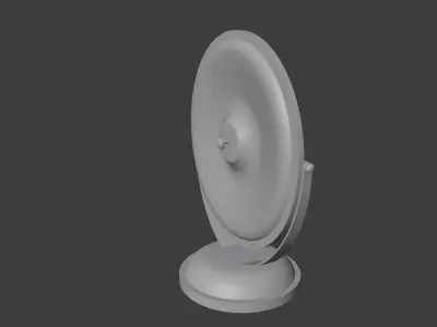 Old Broadcast Loudspeaker Proletariy from USSR Low-poly 3D model