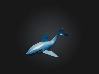 RoboWhale Model Low-poly 3D model