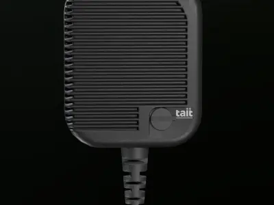 Tait TP8100 Communication Microphone Low-poly 3D model