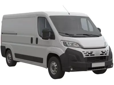 2024 FIAT DUCATO  L2H1 Detailed interior 3D model
