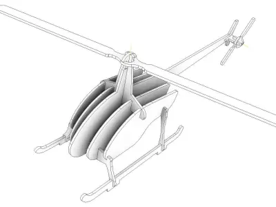 Helicopter 3D model 20