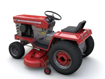 Massey Ferguson 16 lawn Tractor 1975 3D model