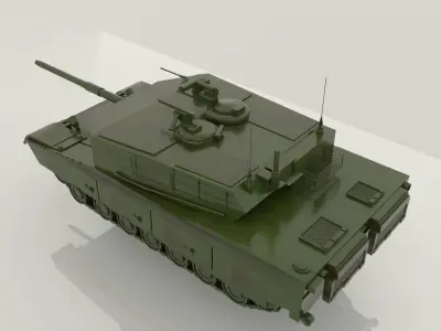Military Tank  Low-poly 3D model