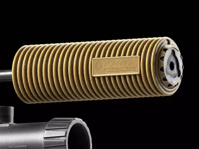 Manta Suppressor Cover Low-poly 3D model