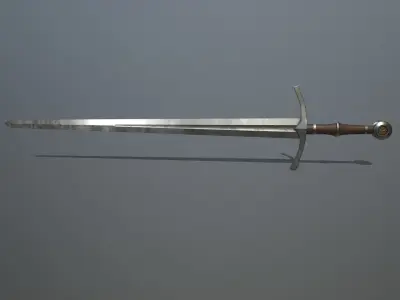 Crusader Longsword Low-poly 3D model purchase
