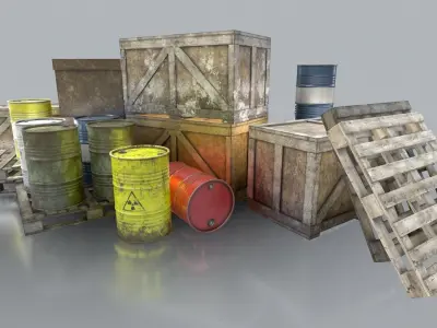 Low Poly Environment Assets Low-poly 3D model