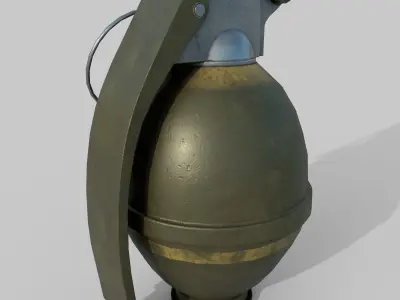Grenade M26 Low-poly 3D model