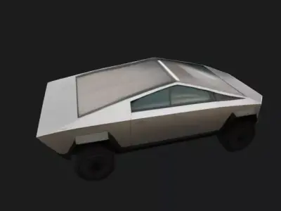 Electric Pickup Truck 3D Model 3D model