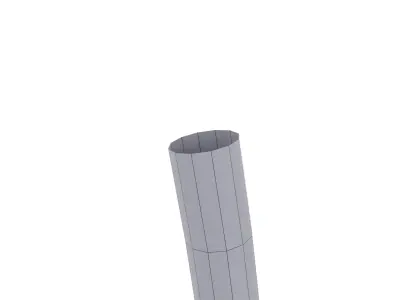 Leg 002 Low-poly 3D model