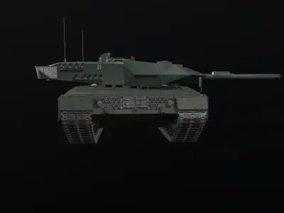 Leopard 2A5 Low-poly 3D model