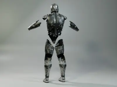 Low poly  Military Armor Low-poly 3D model