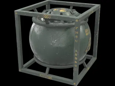 sphere tank 01 3D model