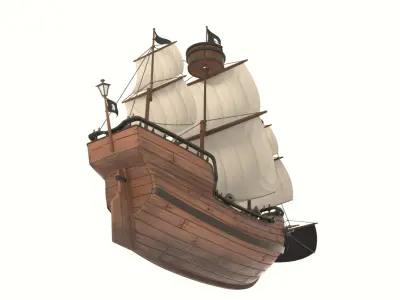  Cartoon Galleon 
