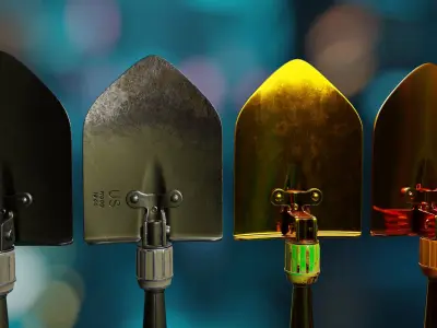 Tactical Shovel 3D model