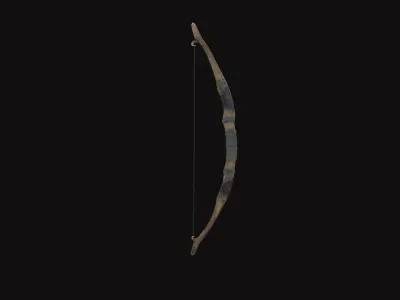Medieval Bow Low-poly 3D model purchase