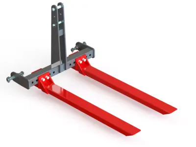 WG 1029 - Mounted pallet fork 3D model