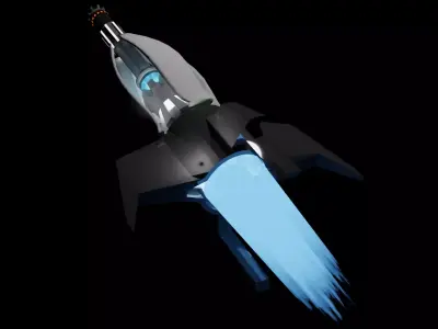 Free Rocket model Free 3D model