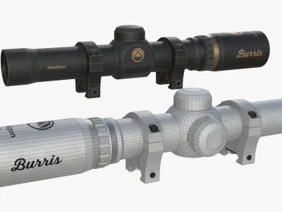 Burris hangun scope Low-poly 3D model
