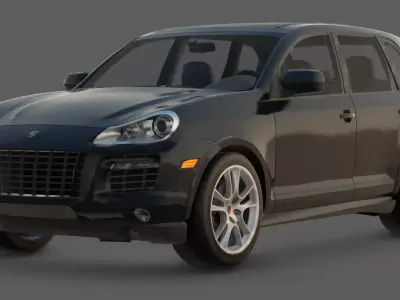 2009 Porsche Cayenne Turbo S 3D Model  The Best SUV  Low-poly 3D model