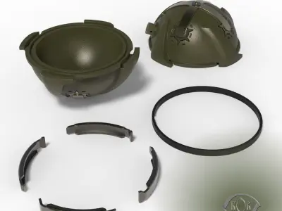 POM1 Russian landmine for remote installation  3D printable 3D model