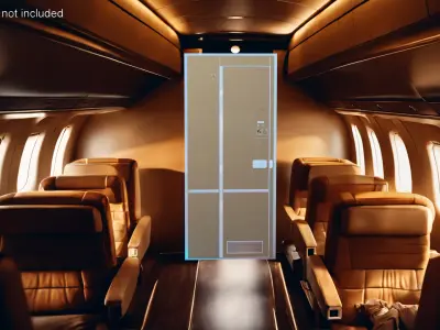Airplane Toilet Lavatory Interior 3D model