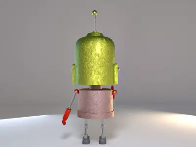 Colorful robot 3D model