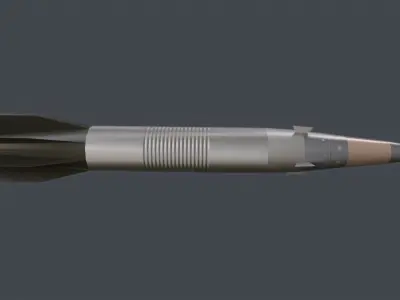 Vulcano GLR 155mm Low-poly 3D model