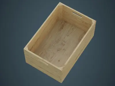 Crate 4A Low-poly 3D model